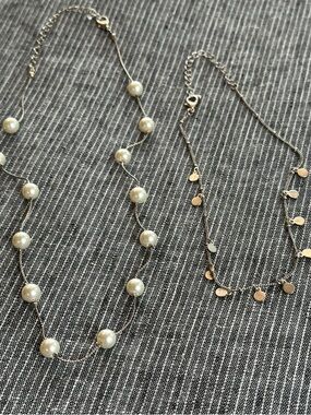 Set of 2 Silver Necklaces